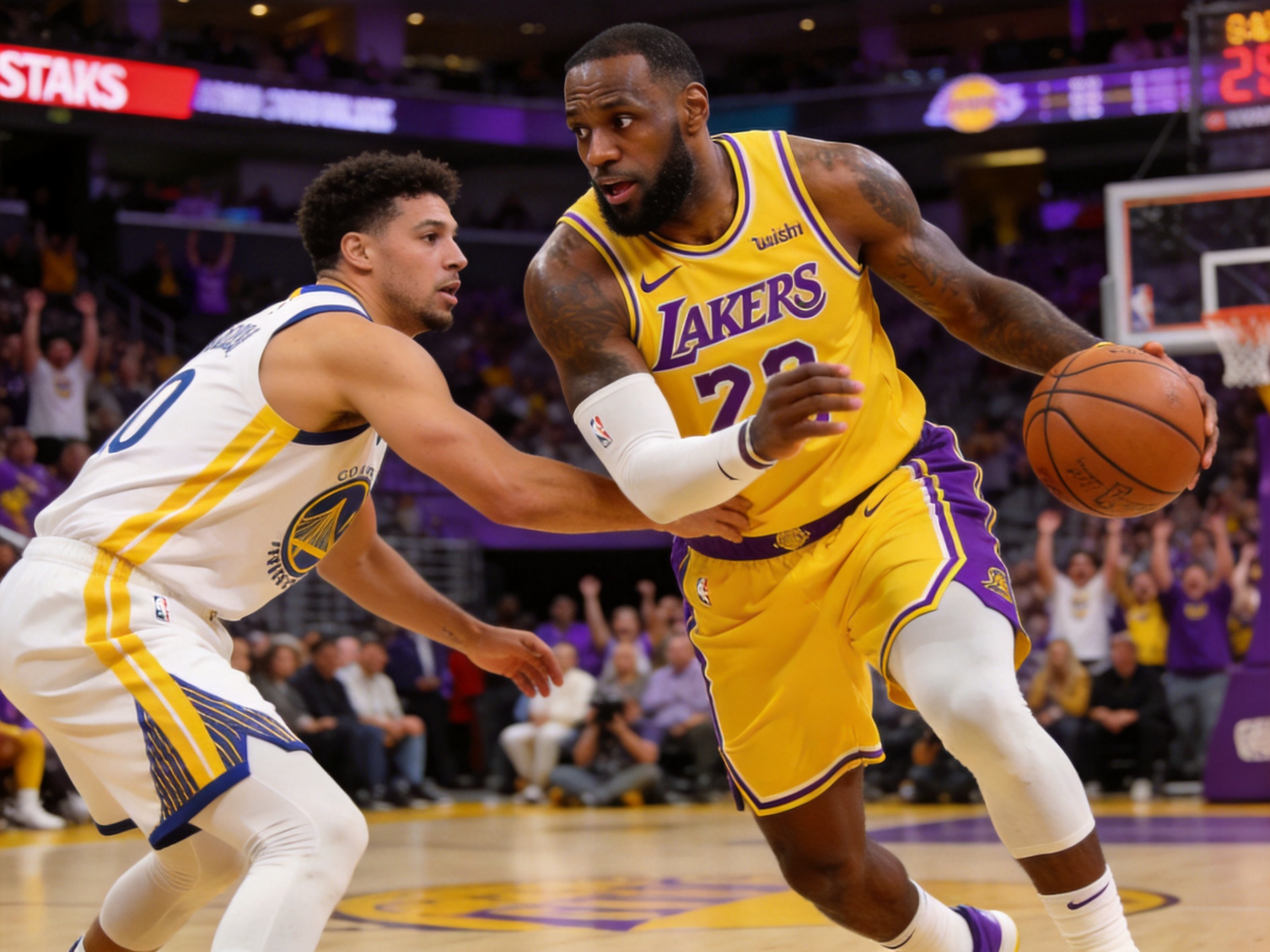 NBA总决赛湖人vs勇士战报配图